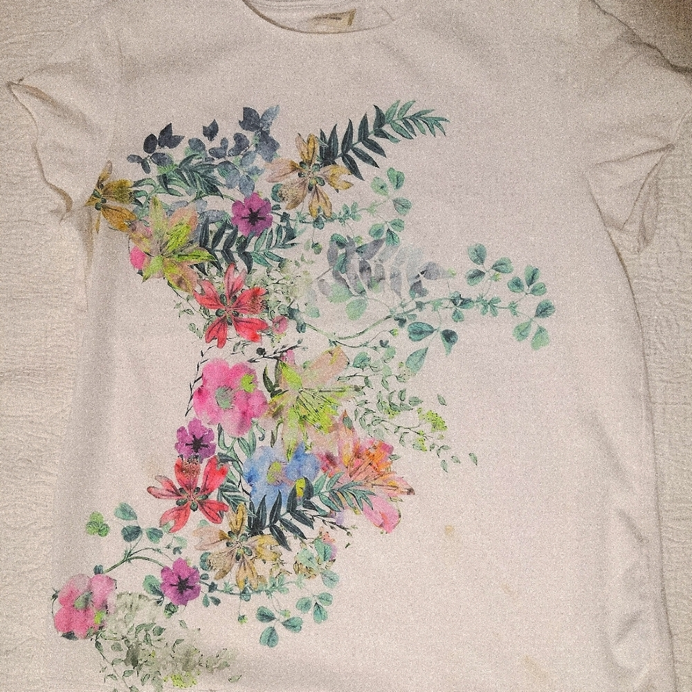 Zara floral tee
